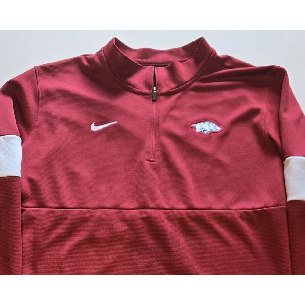 Arkansas Razorbacks Nike Dri-FIT 1/4 Zip Pullover XXL NWOT On-Field Hog Sideline